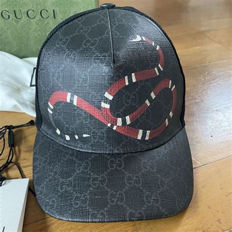 gucci keps svart orm|kepsar gucci.